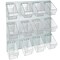 12 Mini Bucket Peg Wall Accessory Organizer Kit Pegboard Panel